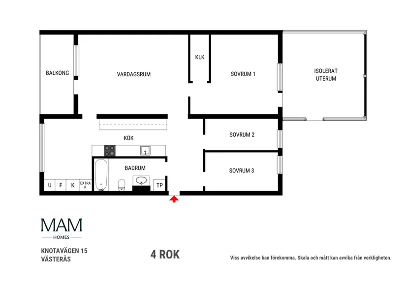 Bostadsrätt, Knotavägen 15, Bjurhovda, Västerås