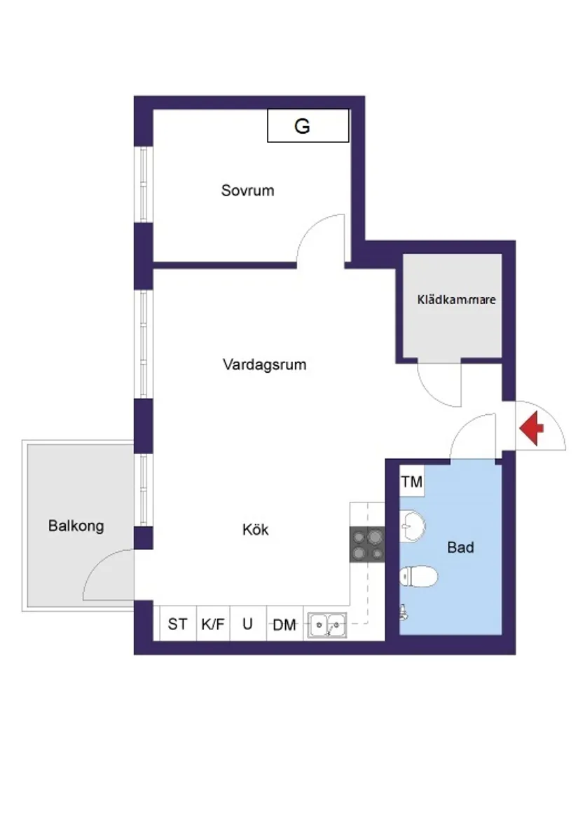 Bostadsrätt, Midsommargränd 5, 2 tr, Midsommarkransen, Stockholm