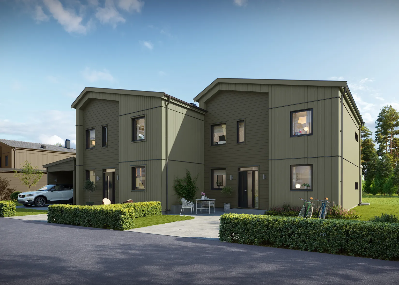 Villa, Radhus, Skatslingan 1-11, Manhem, Norrköping