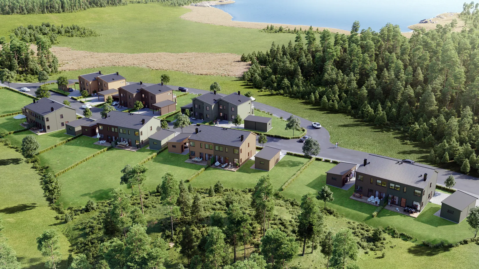 Villa, Radhus, Skatslingan 1-11, Manhem, Norrköping