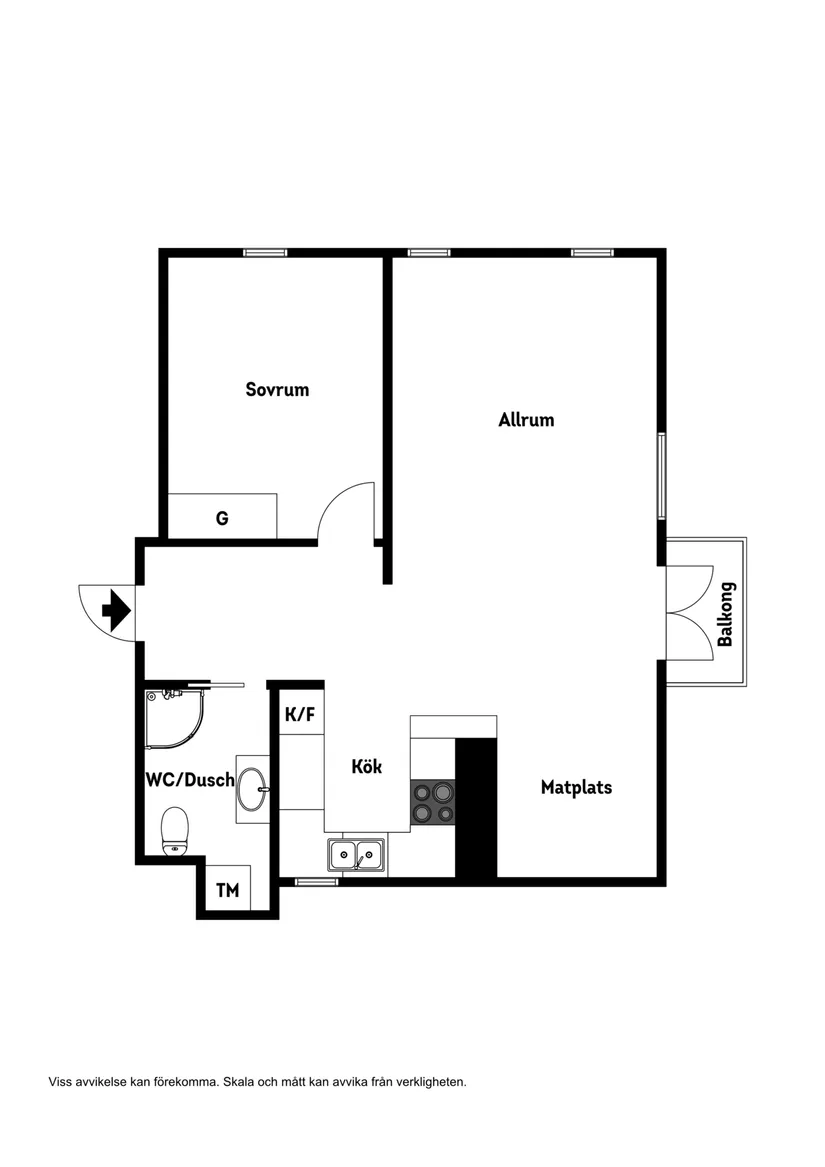 Bostadsrätt, Nicolaigatan 3E, Centralt, Sölvesborg