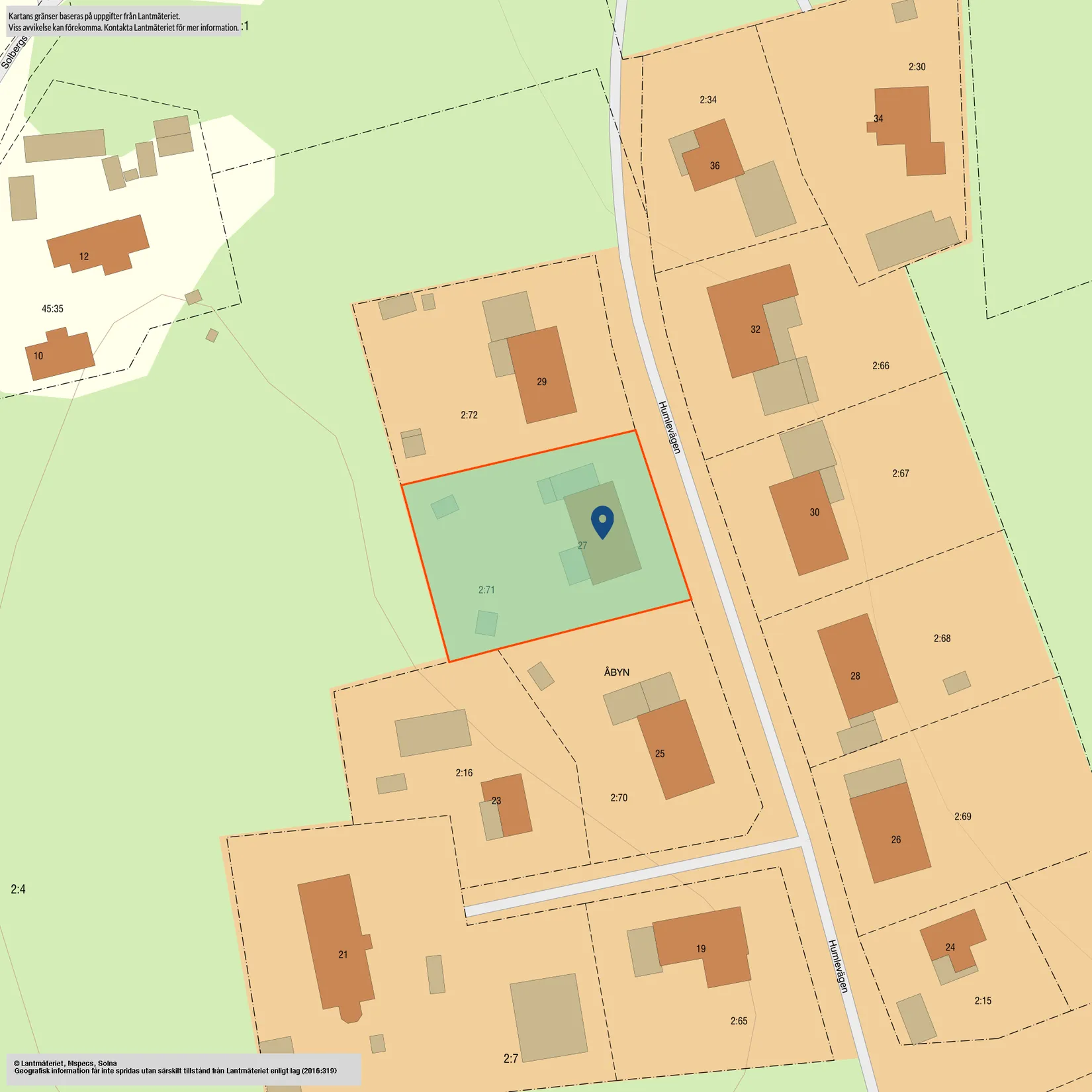 Villa, Humlevägen 27, Gävle