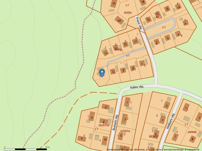 Villa, Prans väg 9, Skräddarbacken, Borlänge