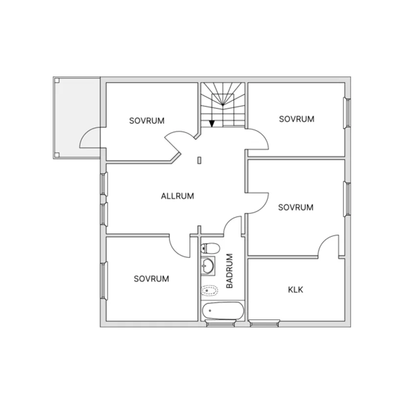 Villa, Prans väg 9, Skräddarbacken, Borlänge