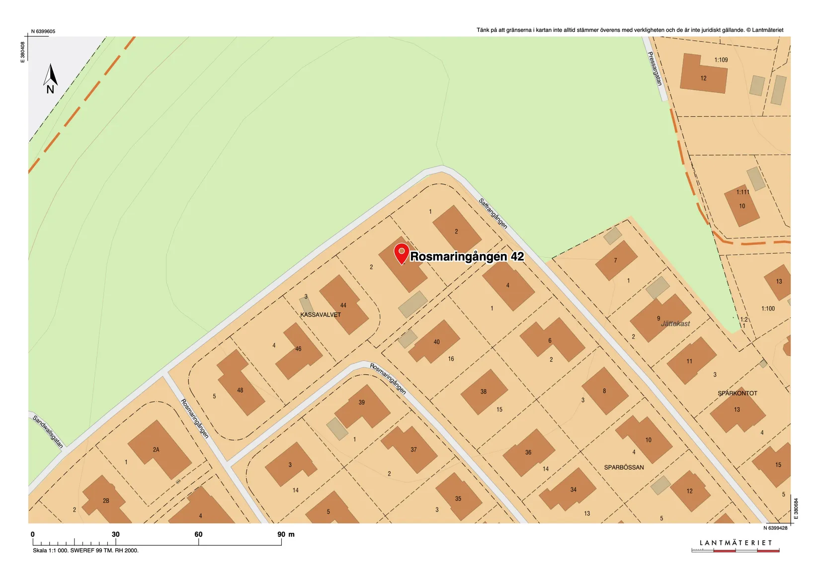 Villa, Rosmaringången 42, Sörmarken, Borås