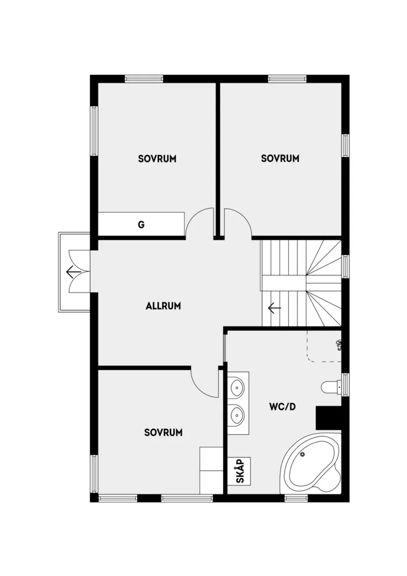 Villa, Gulsparvsvägen 14, Nyby, Vallentuna