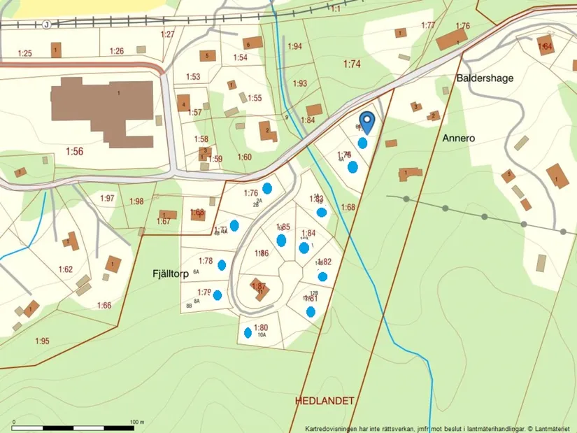 Tomt, Tomter Hedlandet Mariefred, Mariefred