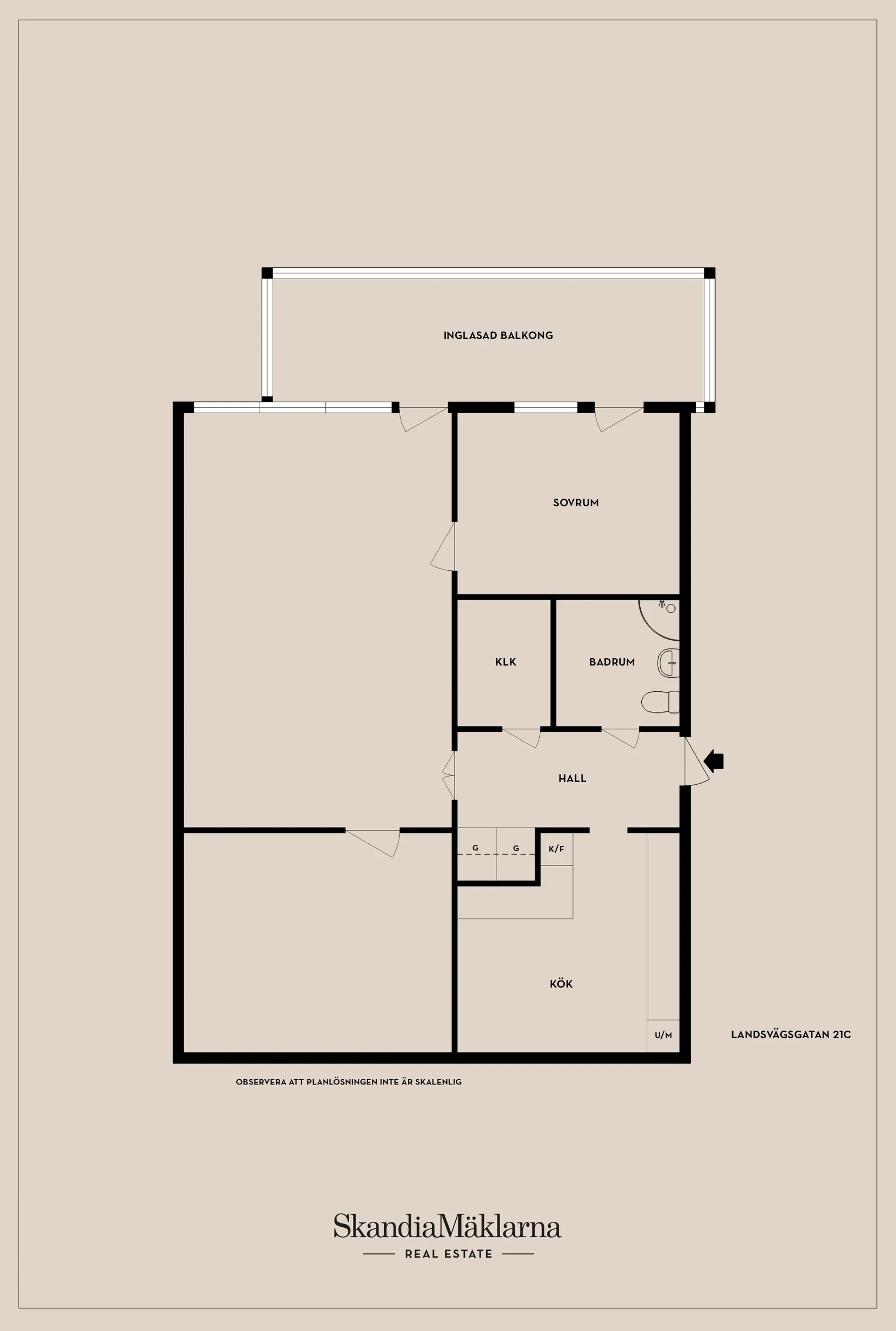Bostadsrätt, Landsvägsgatan 21C, Karlskrona