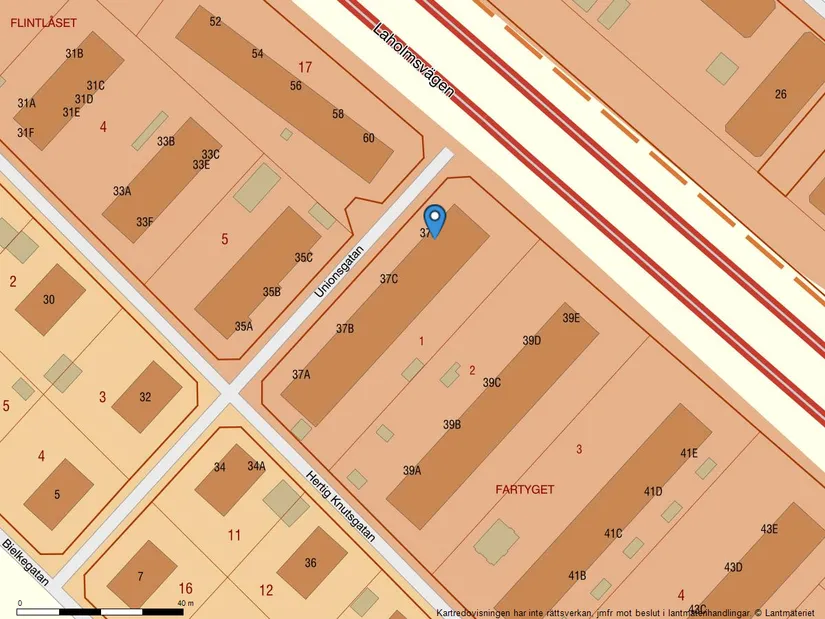 Bostadsrätt, Hertig Knutsgatan 37D, Centralt Öster, Halmstad