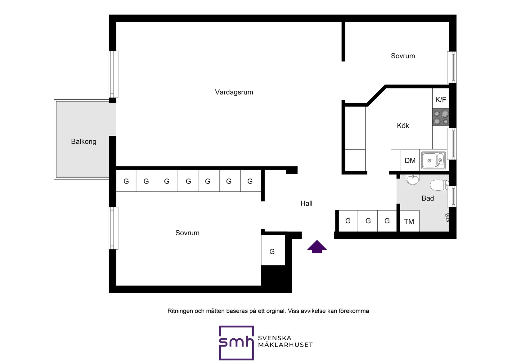 Bostadsrätt, Grundläggarvägen 10, 3tr., Bromma / Abrahamsberg, Stockholm