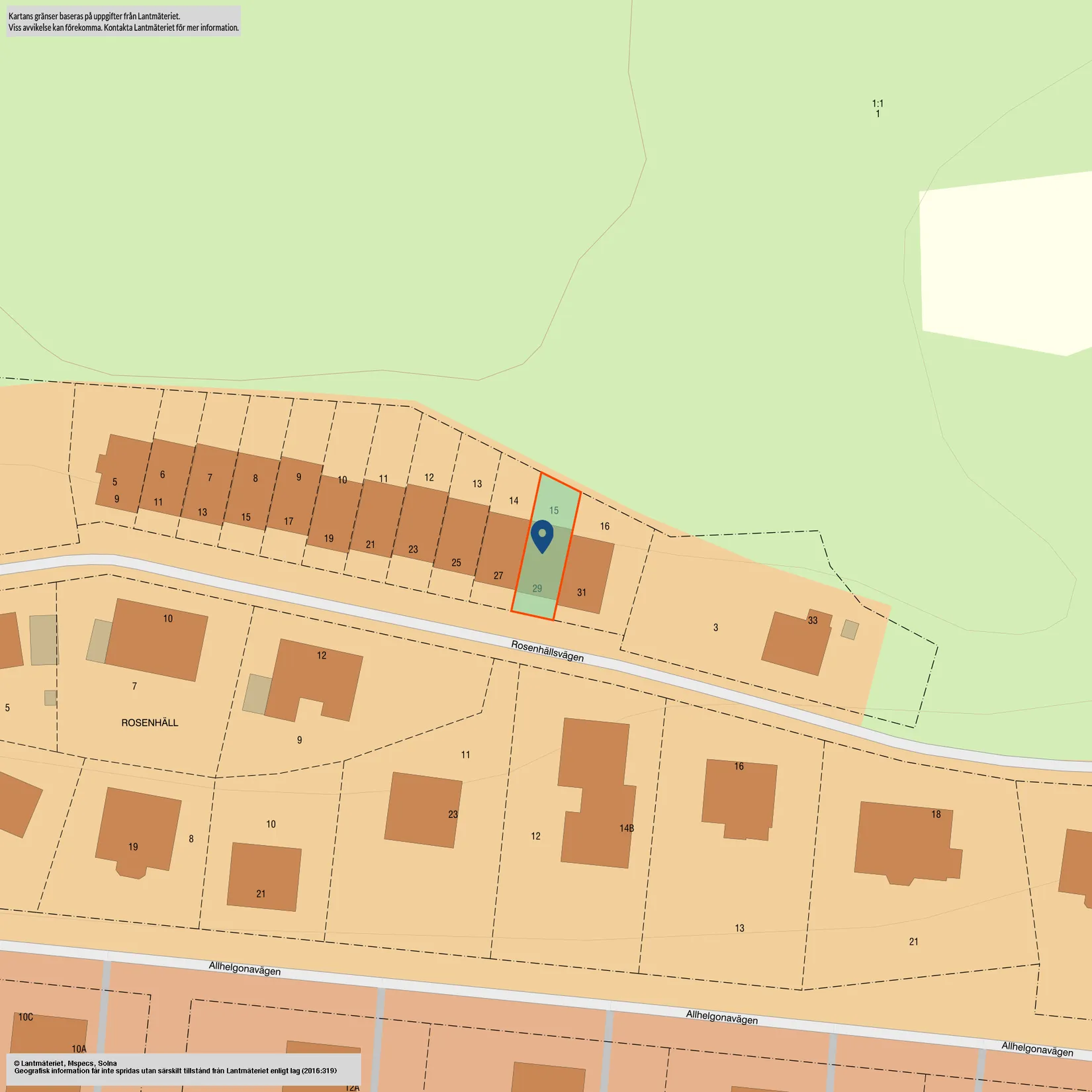 Villa, Rosenhällsvägen 29, Nyköping