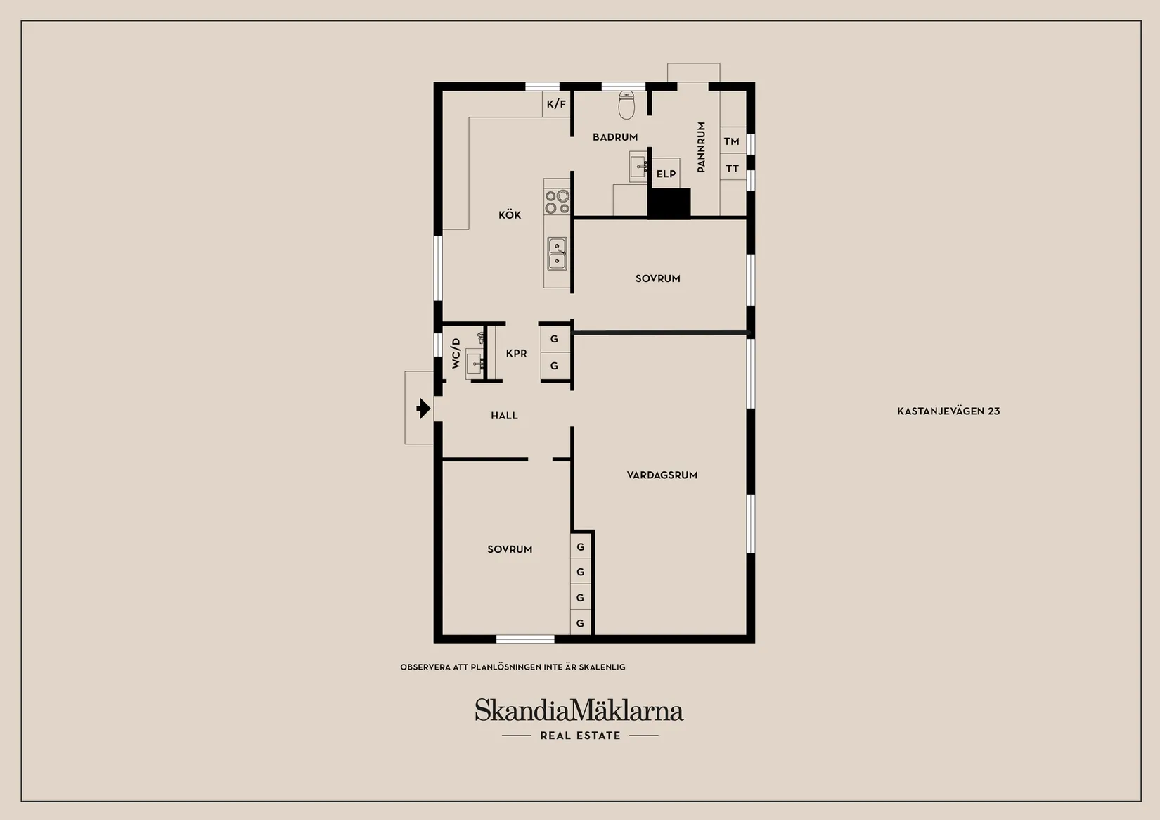 Villa, Kastanjevägen 23, Vadstena