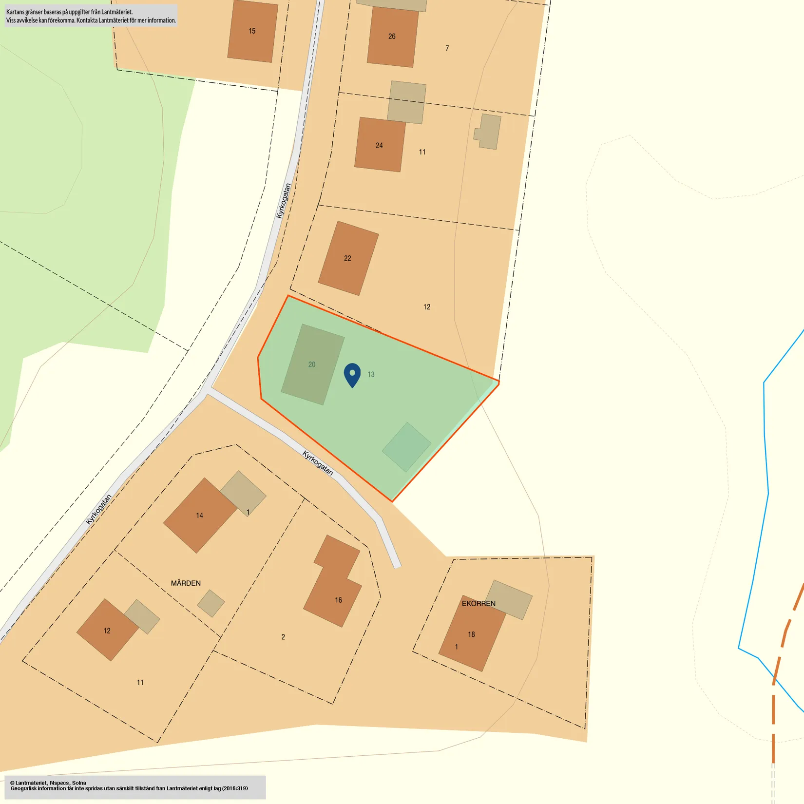 Villa, Kyrkogatan 20, Bjurholm