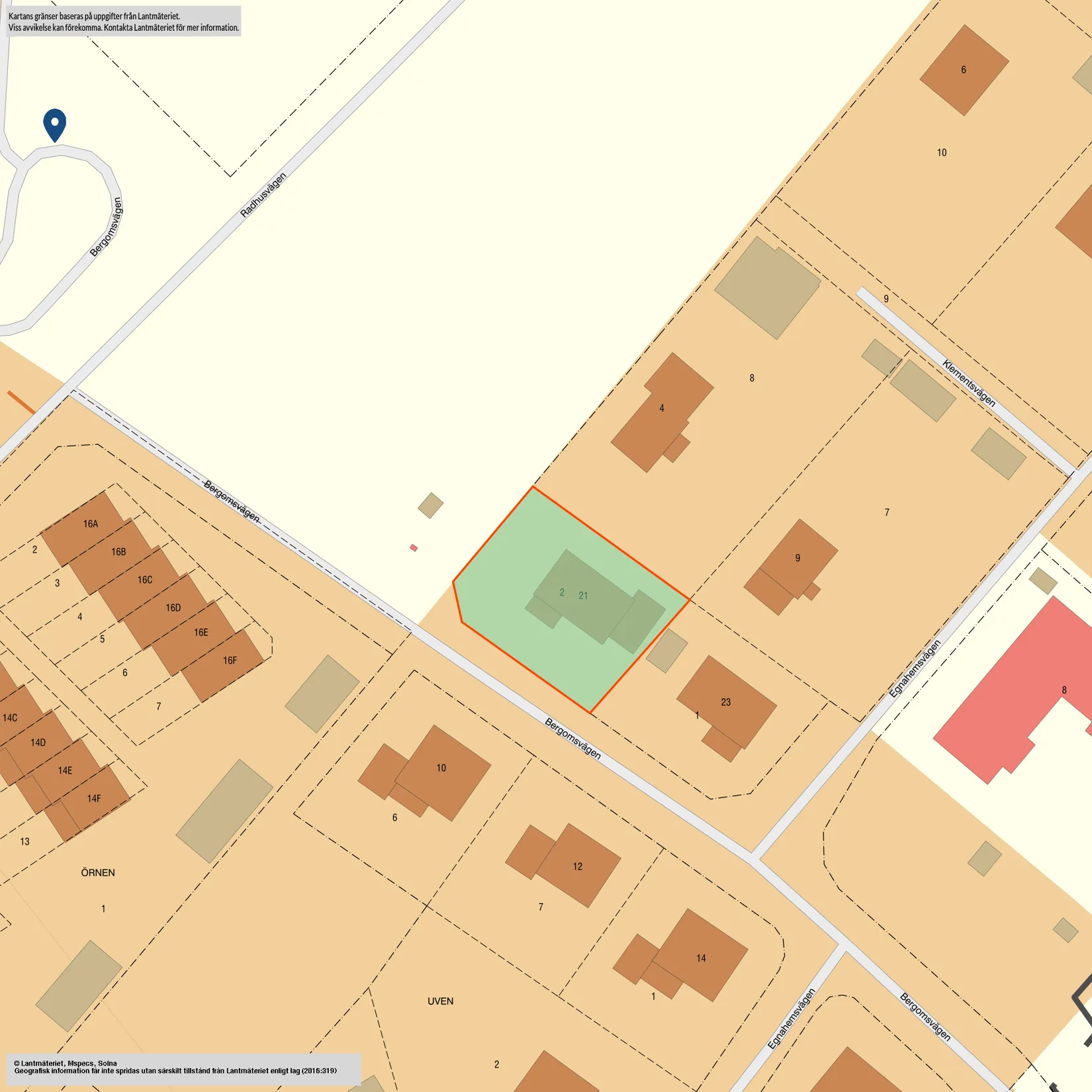 Villa, Bergomsvägen 21, Skarpåkern, Kramfors