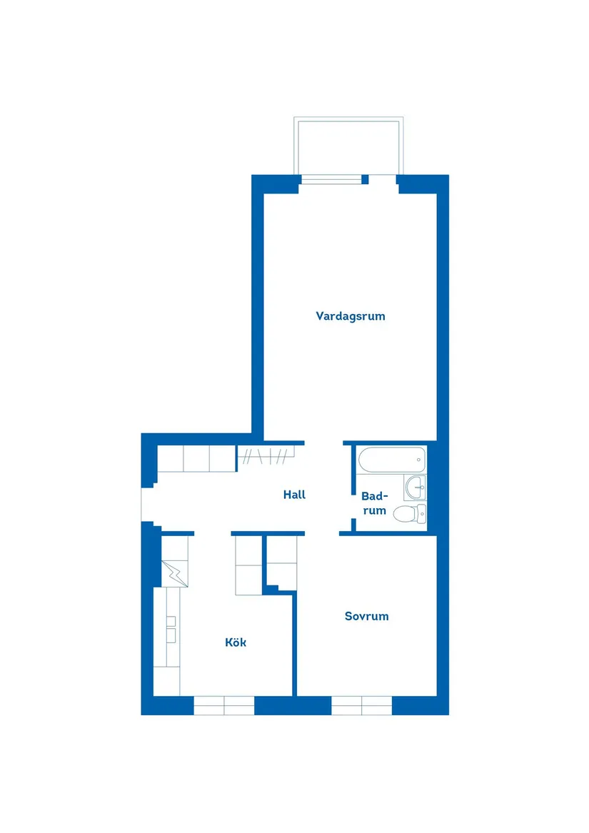 Bostadsrätt, Stora Vintergatan 18B, Ljusdal, Centralt, Ljusdal