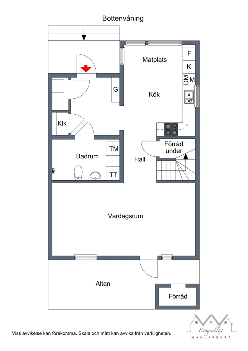 Radhus, Gärdesvägen 1 D, Väppeby äng, Håbo