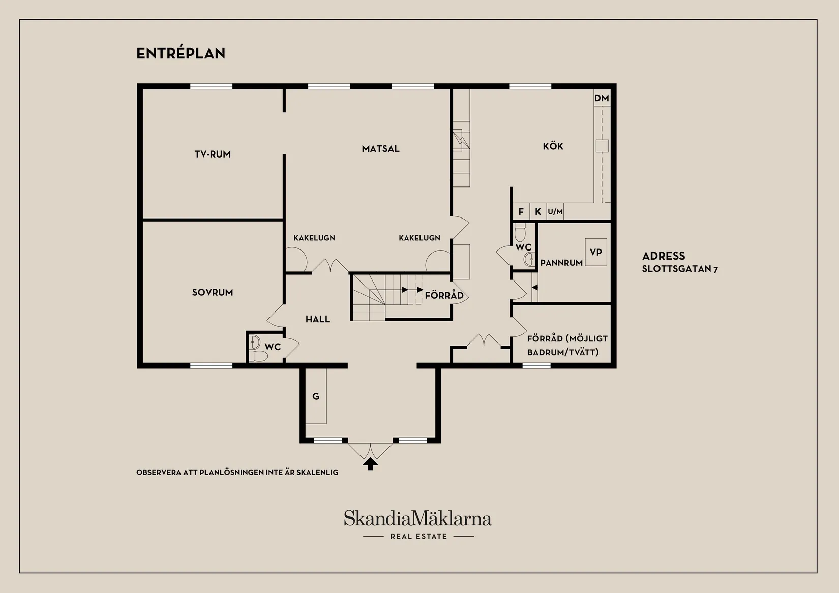 Villa, Slottsgatan 7, Centralt, Nyköping