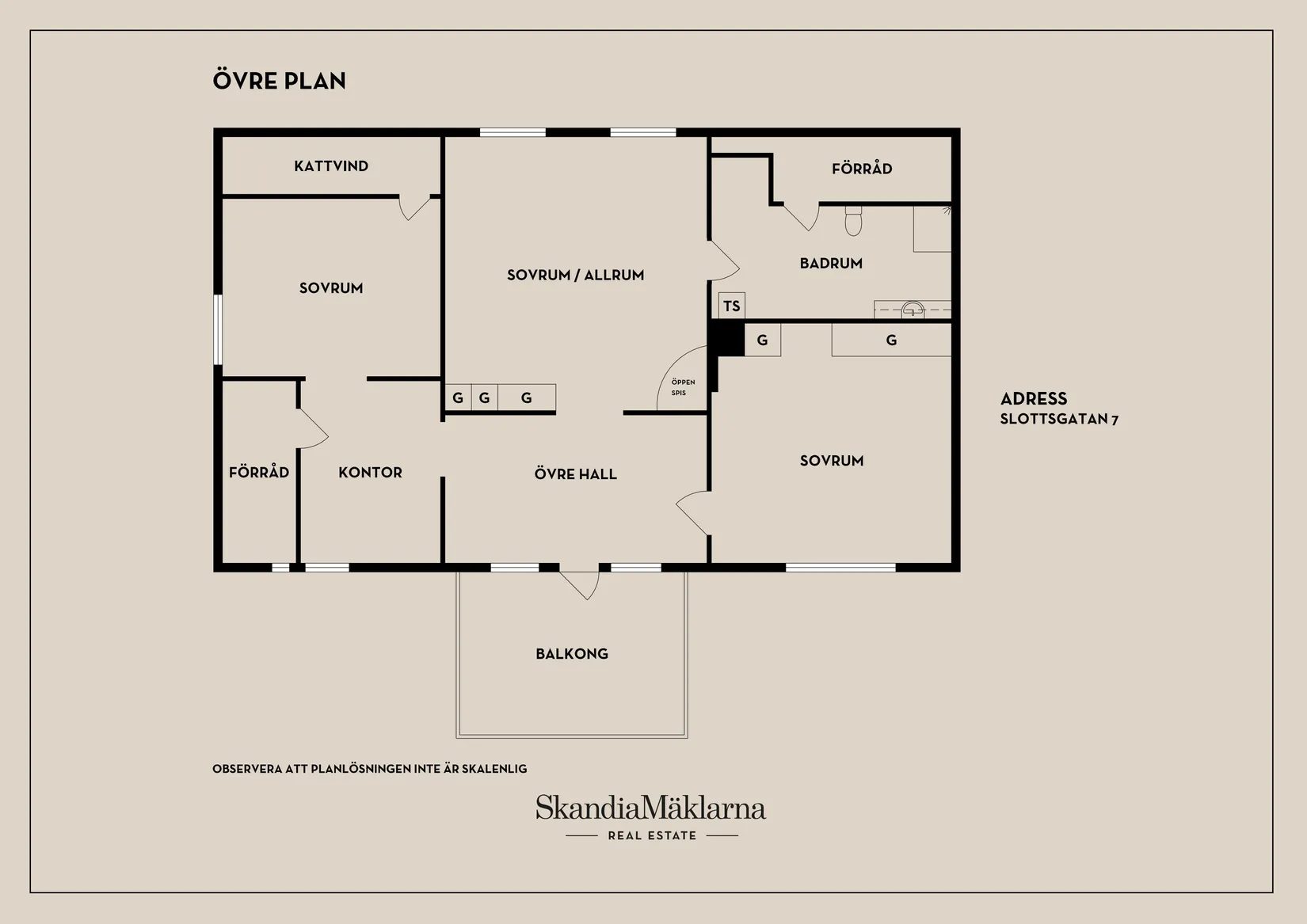 Villa, Slottsgatan 7, Centralt, Nyköping