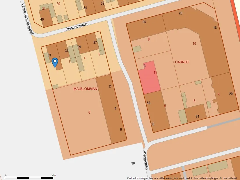 Villa, Öresundsgatan 33, Planteringen, Helsingborg