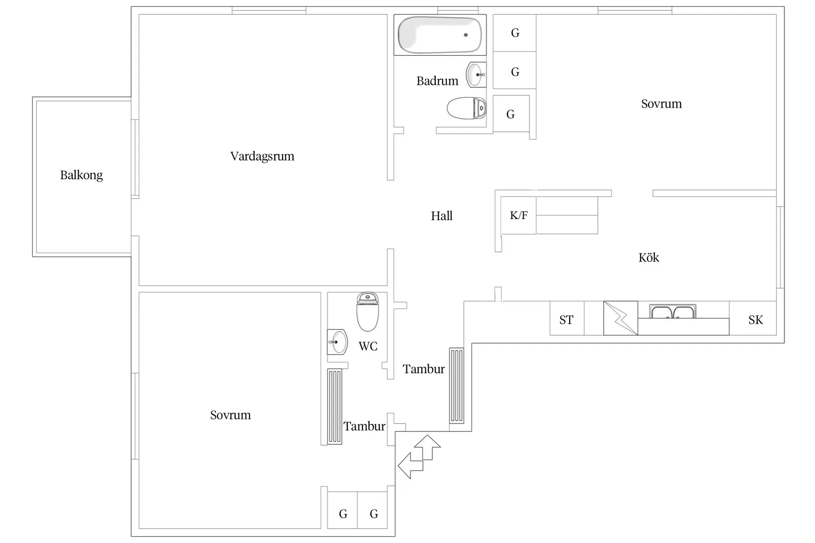 Bostadsrätt, Strömvägen 3, Bergsnäs, Växjö