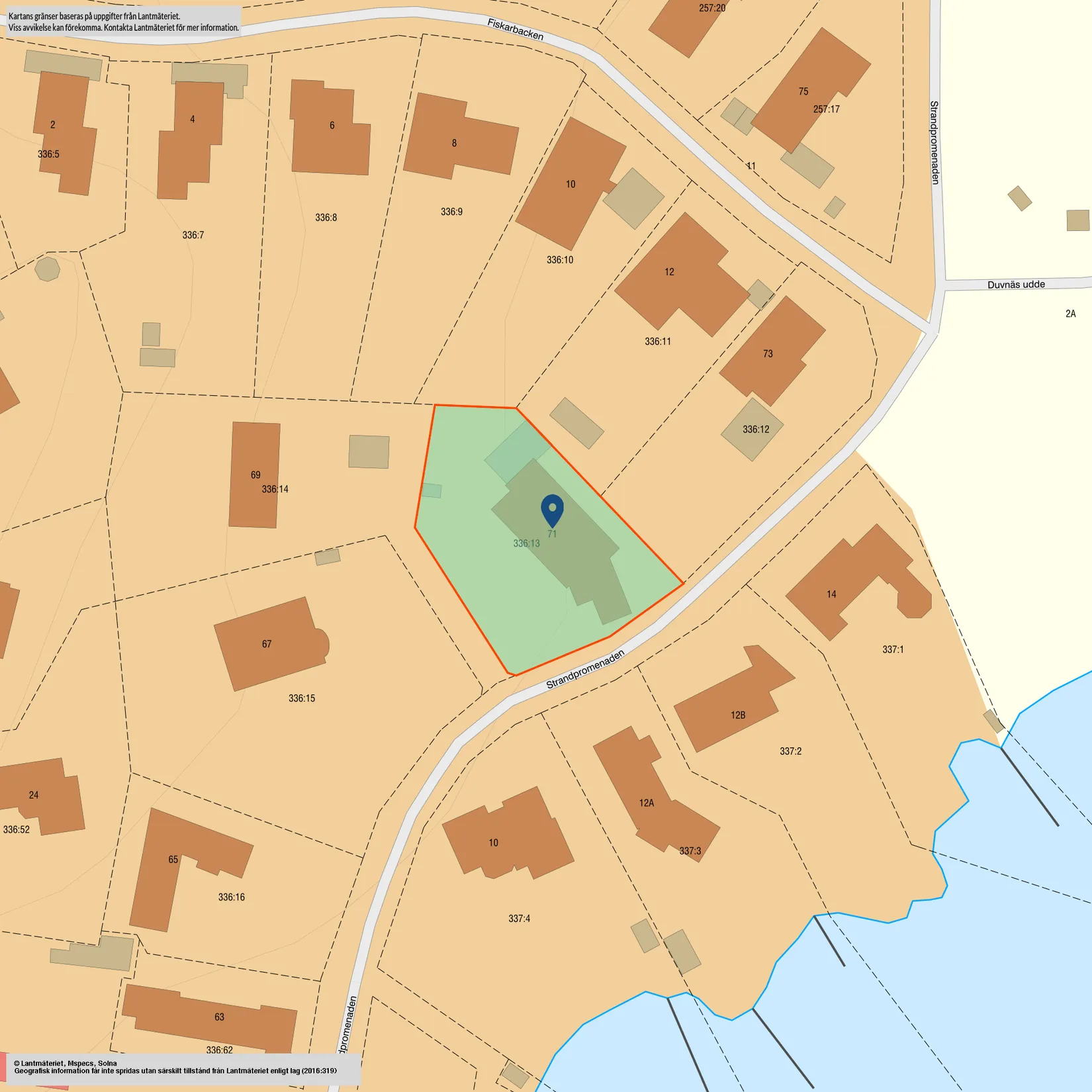 Villa, Strandpromenaden 71, Nacka