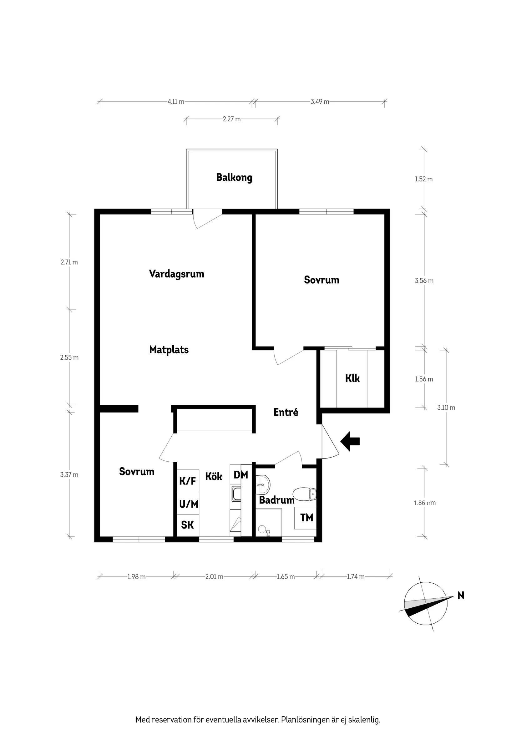 Bostadsrätt, Skillnadsgatan 60E, Örgryte, Göteborg