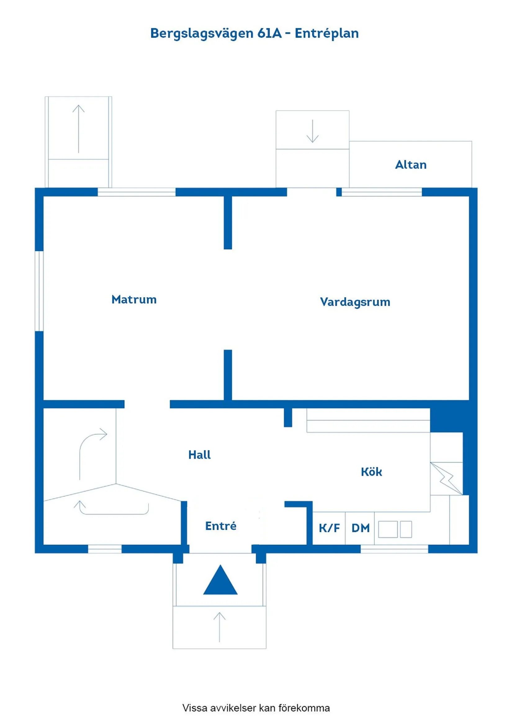 Villa, Radhus, Bergslagsvägen 61A, Svälthagen, Finspång