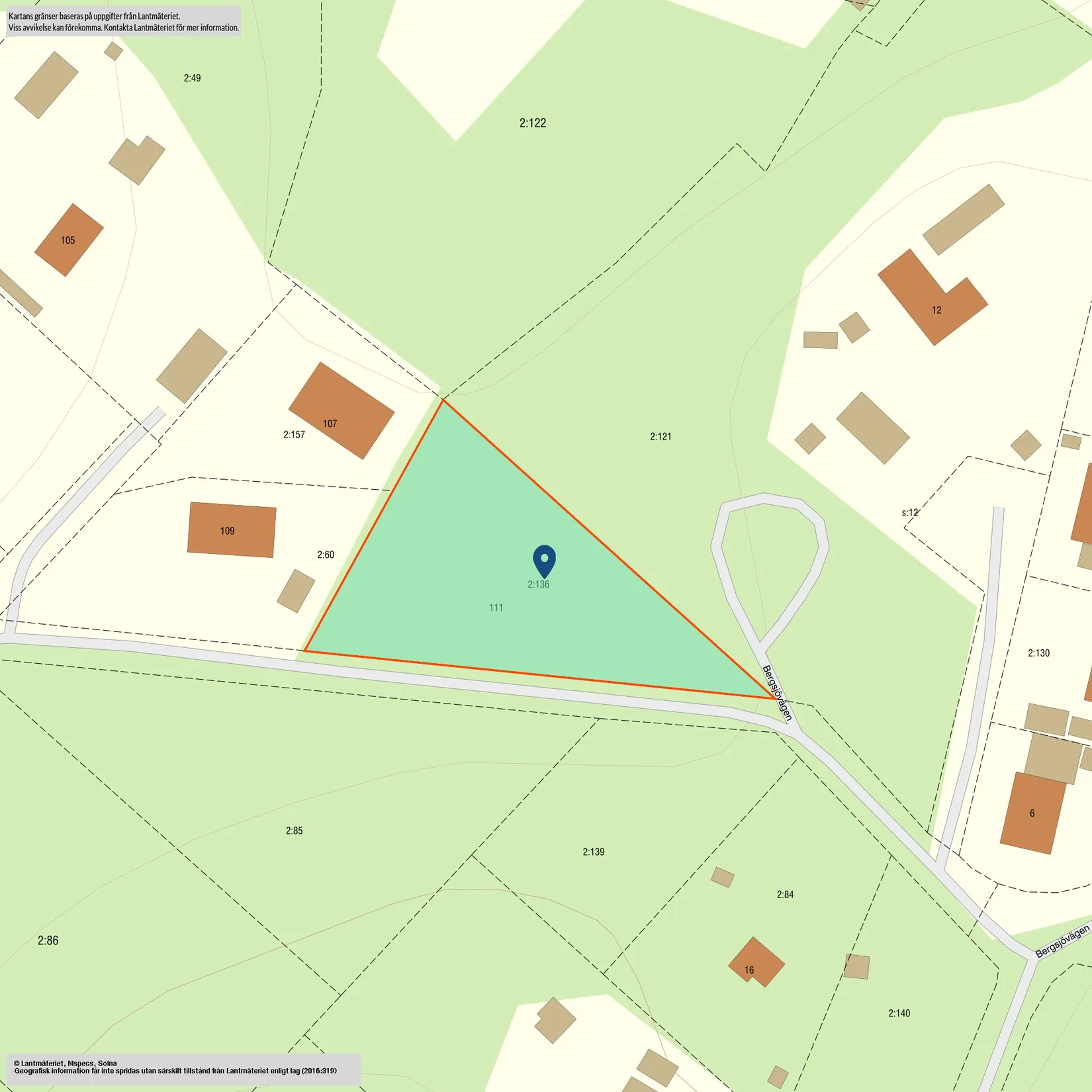 Tomt, Kårstahöjden 111, Kårsta, Vallentuna