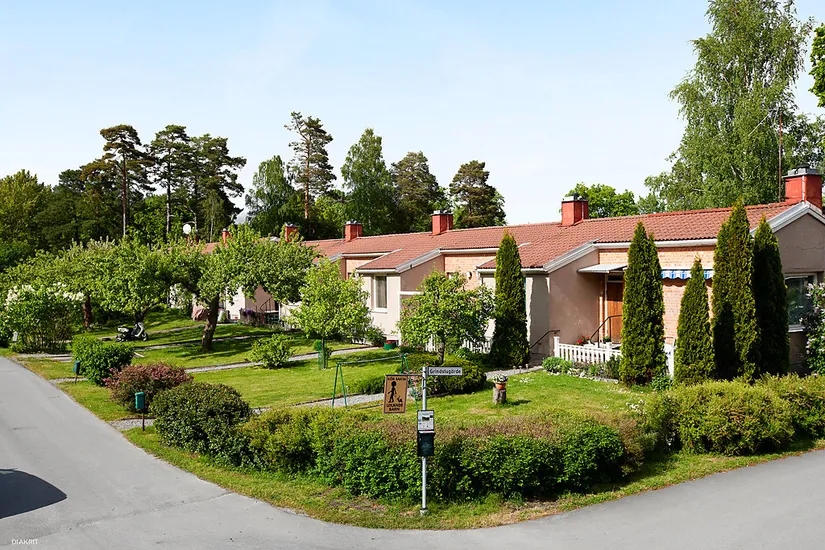 Villa, Radhus, Grindstugärde 3, Gustavsberg Norra Bruksgatorna, Värmdö
