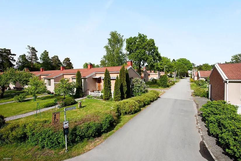 Villa, Radhus, Grindstugärde 3, Gustavsberg Norra Bruksgatorna, Värmdö