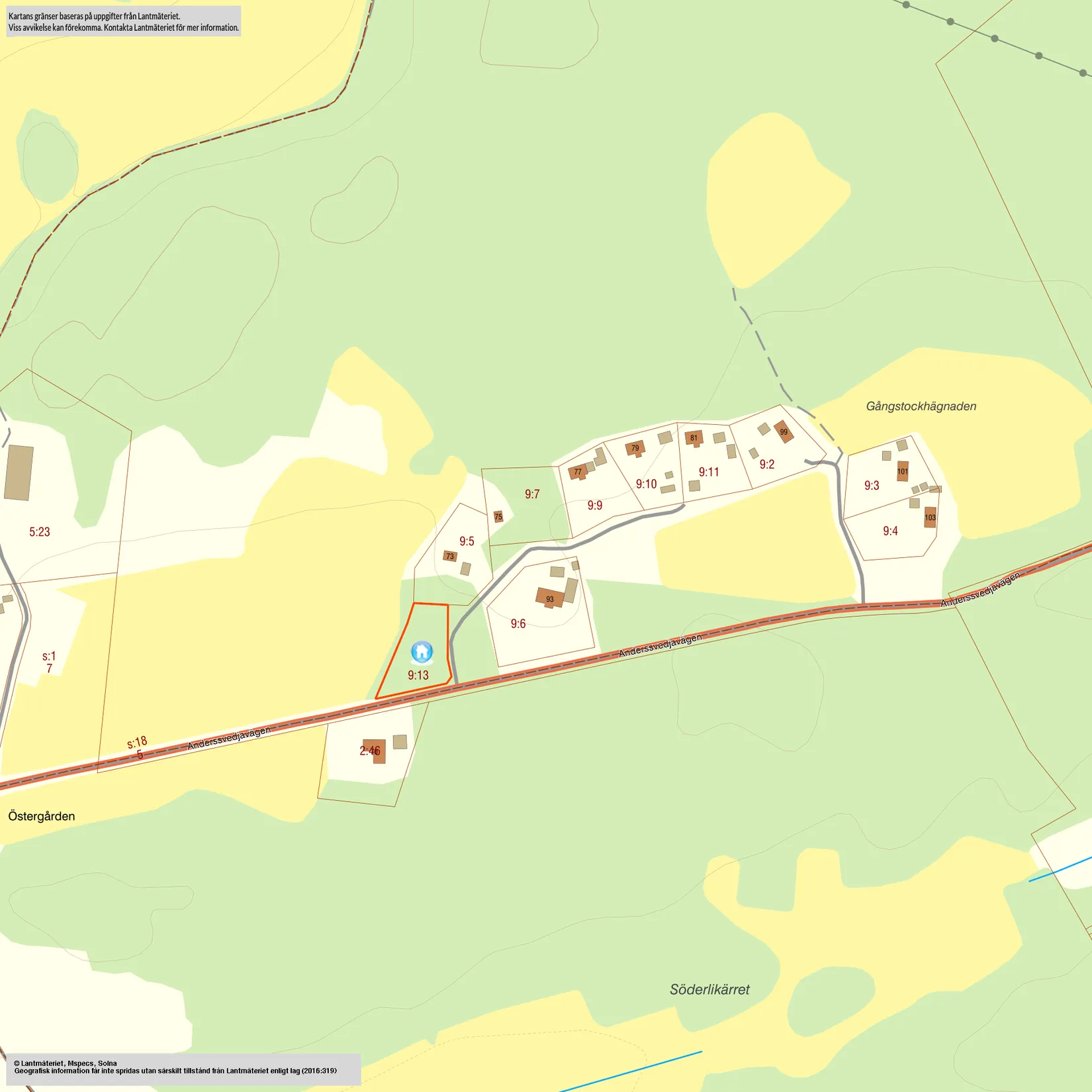 Tomt, Anderssvedjavägen 71, Anderssvedja, Norrtälje