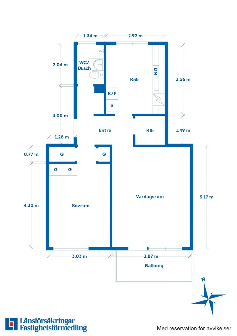 Bostadsrätt, Norra Herrgårdsgatan 86B, Mossen, Motala
