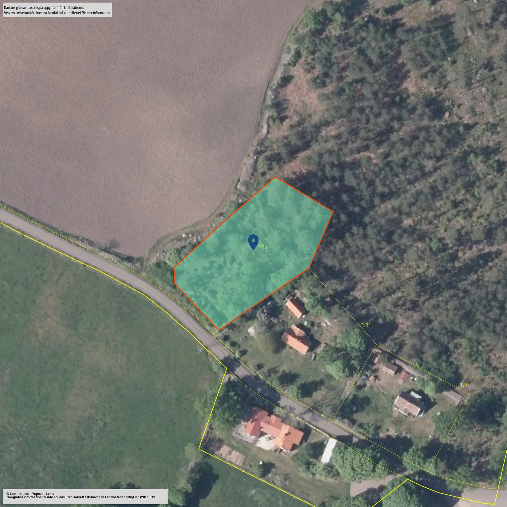 Tomt, KANNEMÅLA 1:15, Kalmar