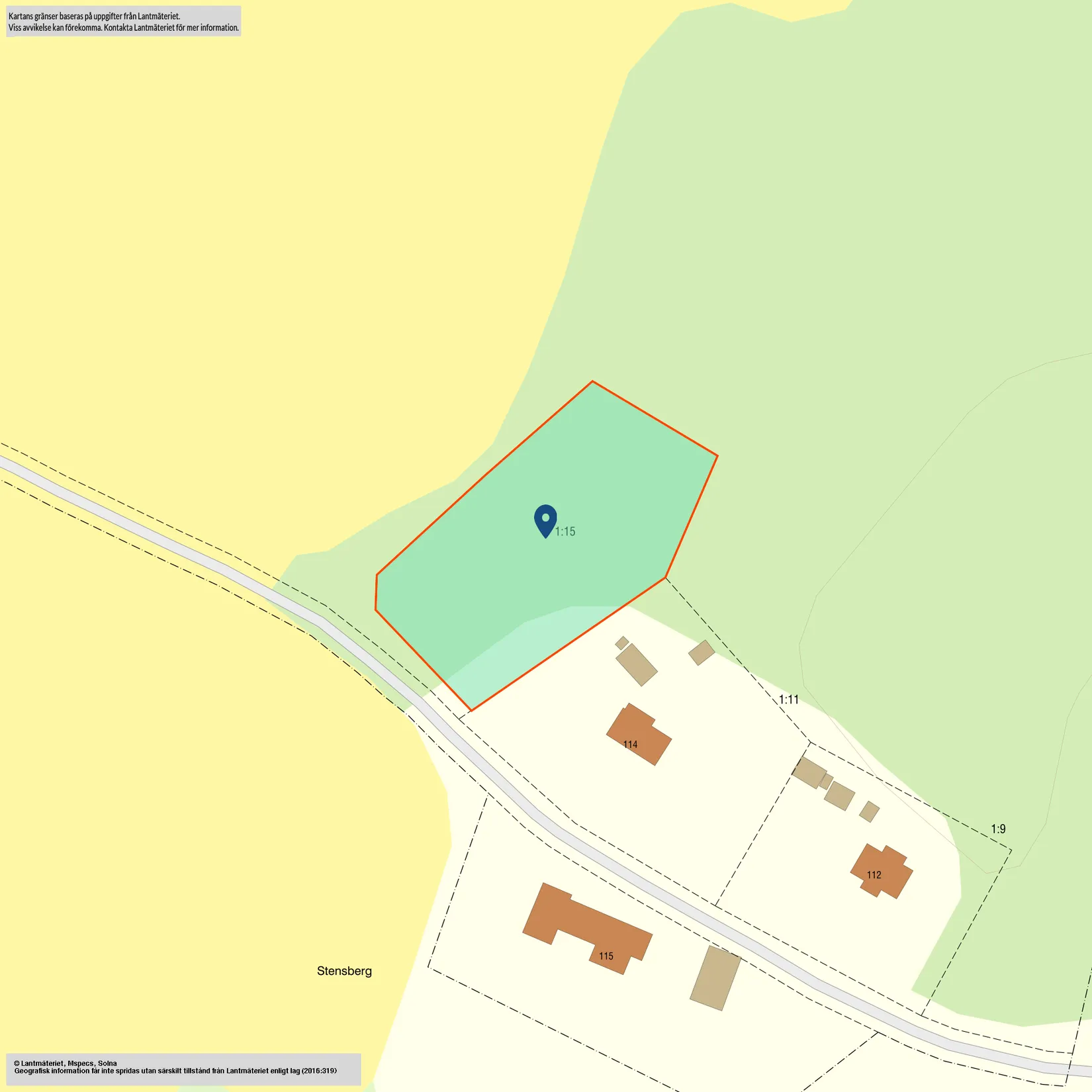 Tomt, KANNEMÅLA 1:15, Kalmar