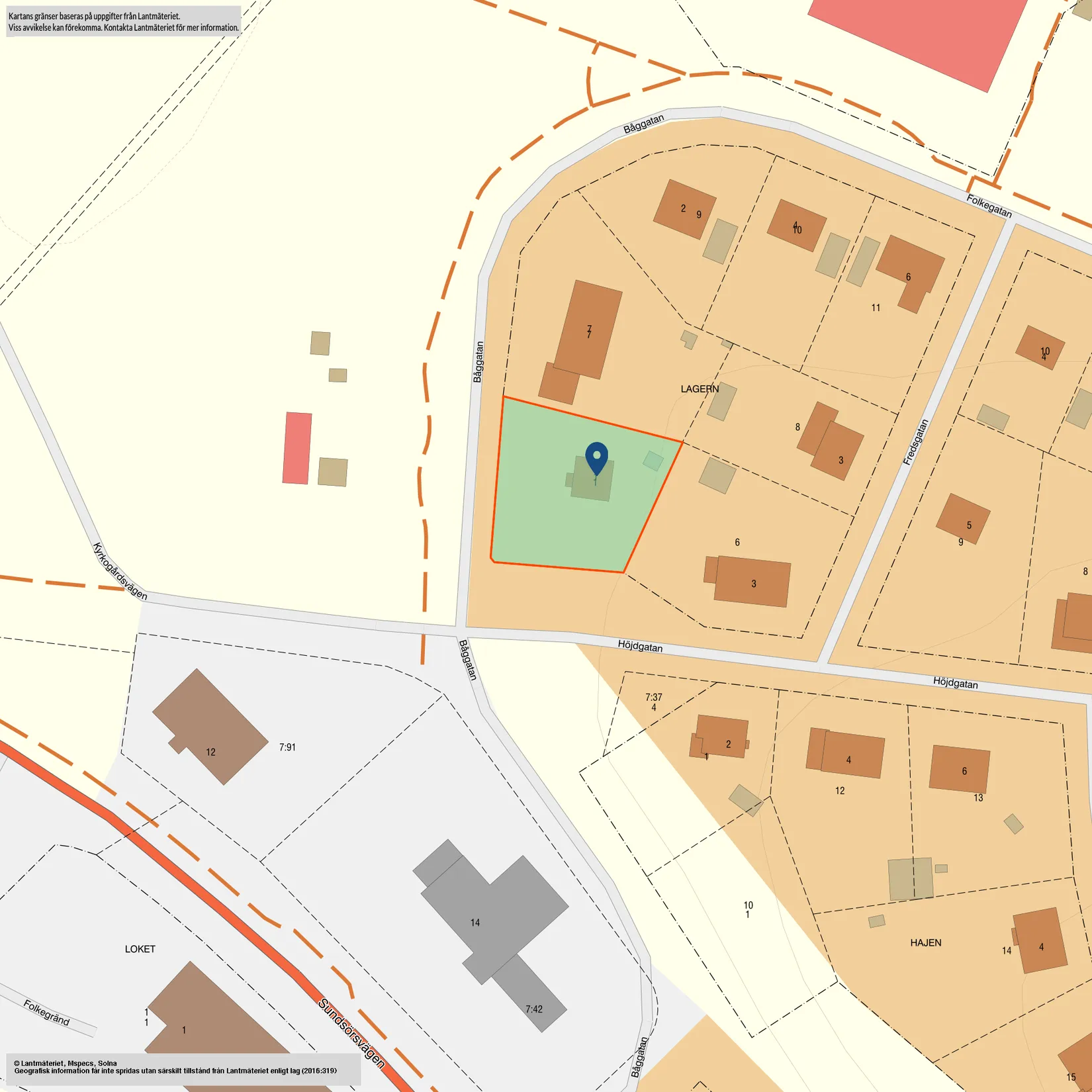 Villa, Höjdgatan 1, Centrala Oxelösund, Oxelösund