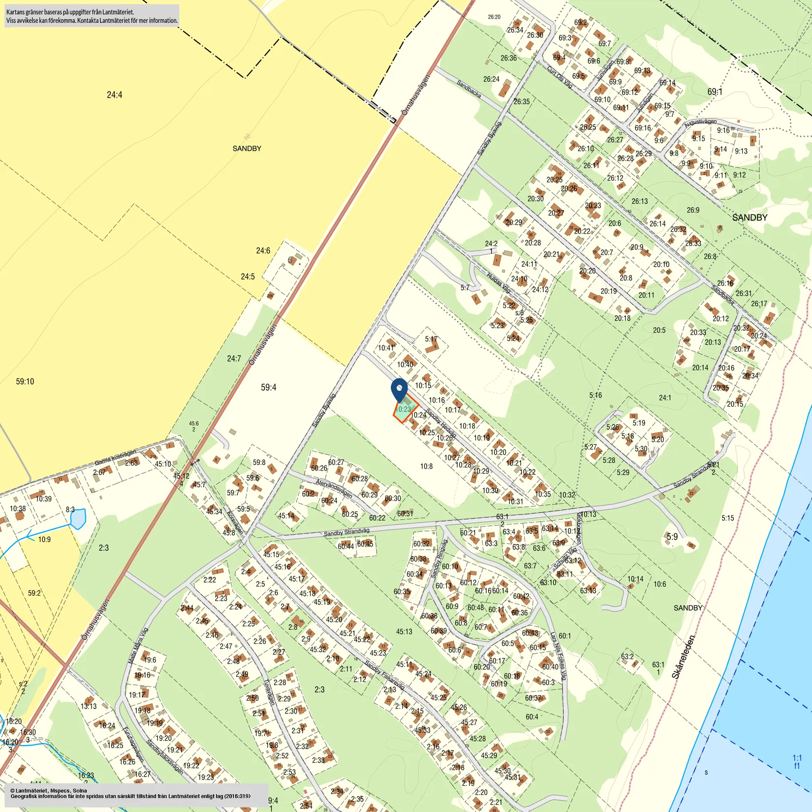 Villa, Sandby hedväg 2, Sandby strand, Simrishamn