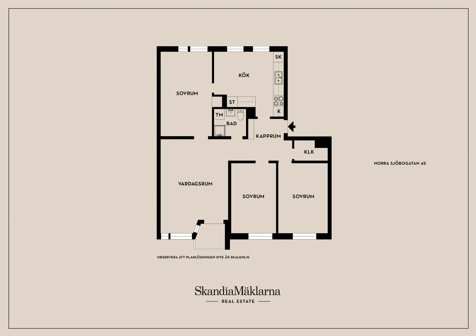 Bostadsrätt, Norra Sjöbogatan 45, Sjöbo, Borås