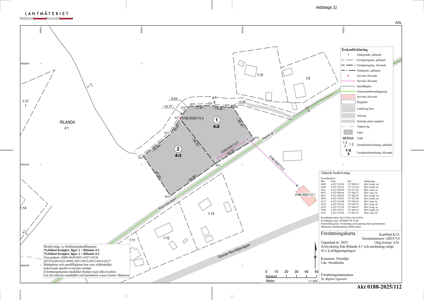 Tomt, Rilandavägen 54 & 56, Rö, Norrtälje