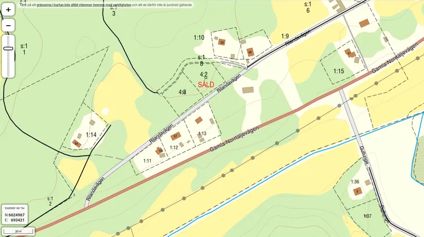 Tomt, Rilandavägen 56, Rö, Norrtälje