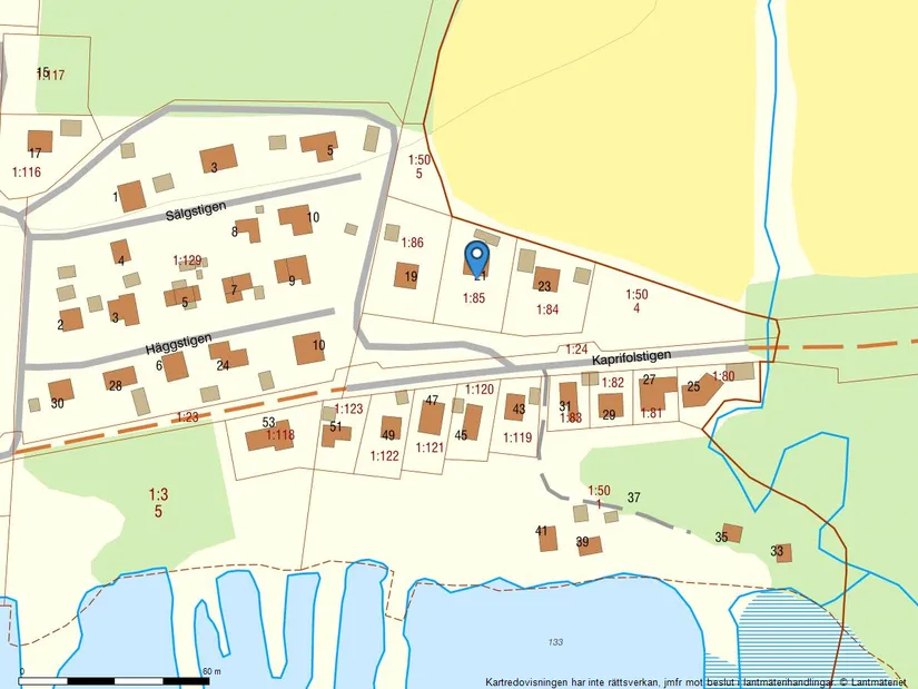 Villa, Kaprifolstigen 21, Svebråta, Hjo