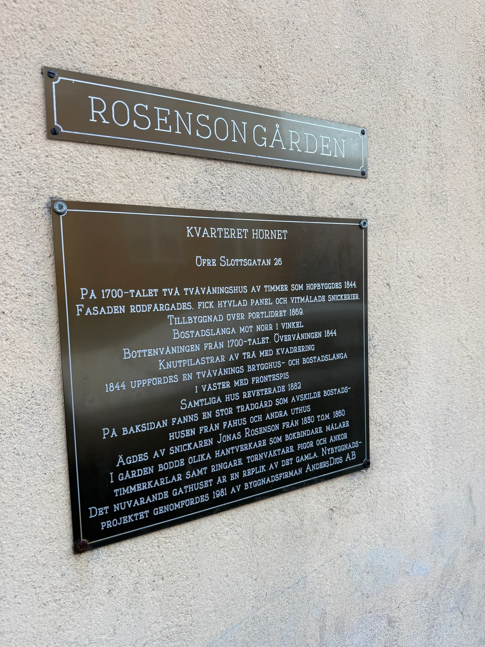 Villa, Radhus, Övre Slottsgatan 26B, Övre Slotts, Uppsala