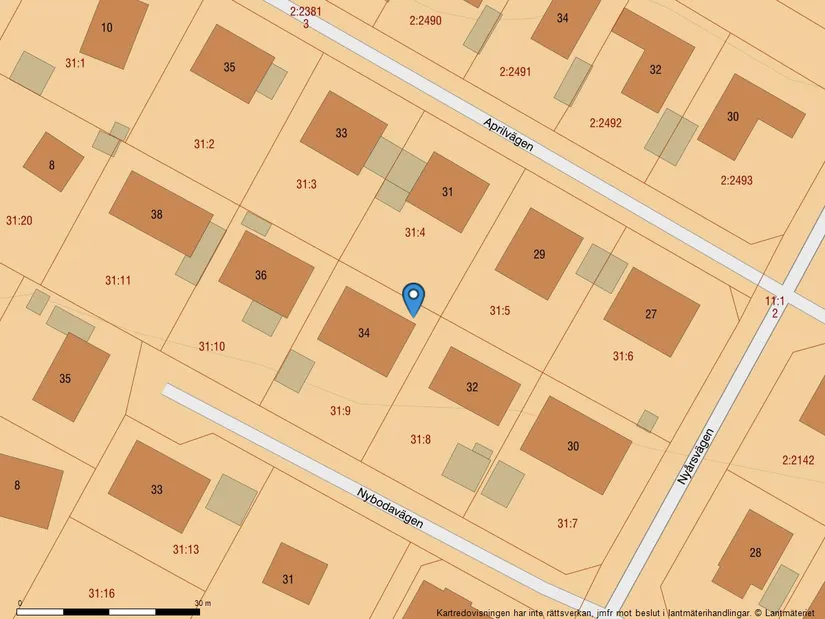 Villa, Nybodavägen 34, Västra Jakobsberg, Järfälla