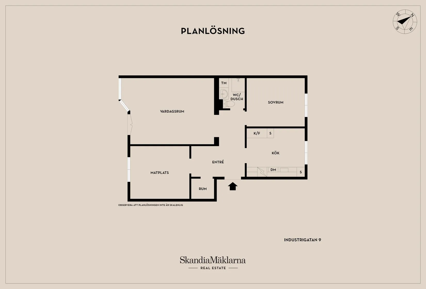 Bostadsrätt, Industrigatan 9, Nyköping