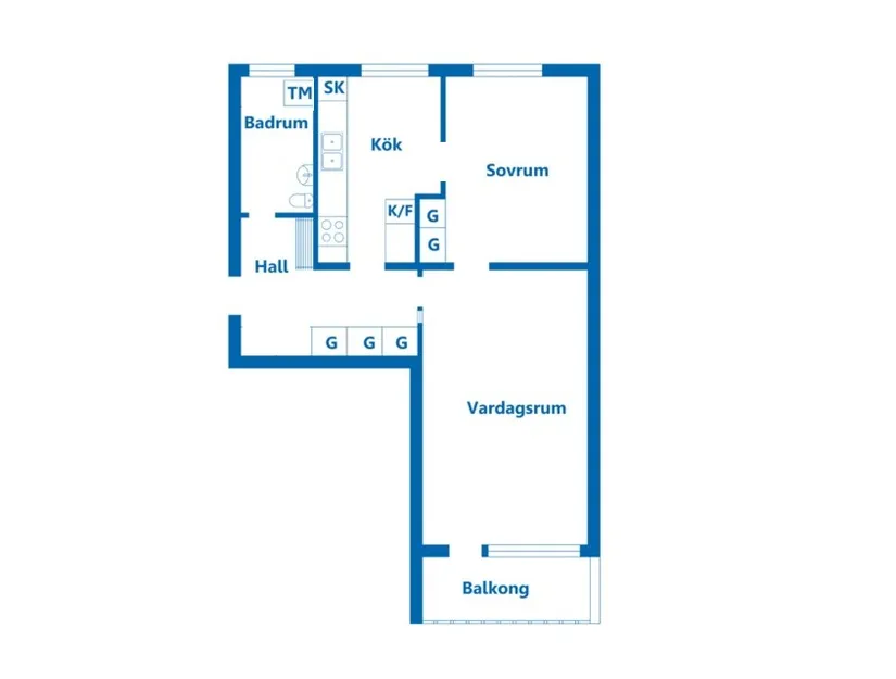 Bostadsrätt, Sandgatan 7C, Sandkilen, Norrtälje