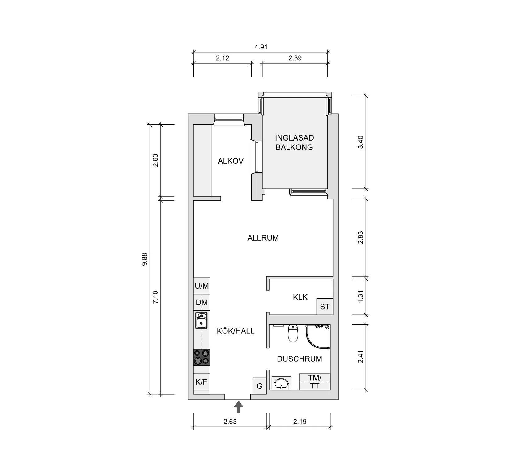 Bostadsrätt, Rotegatan 8, Södra Ekkällan, Linköping
