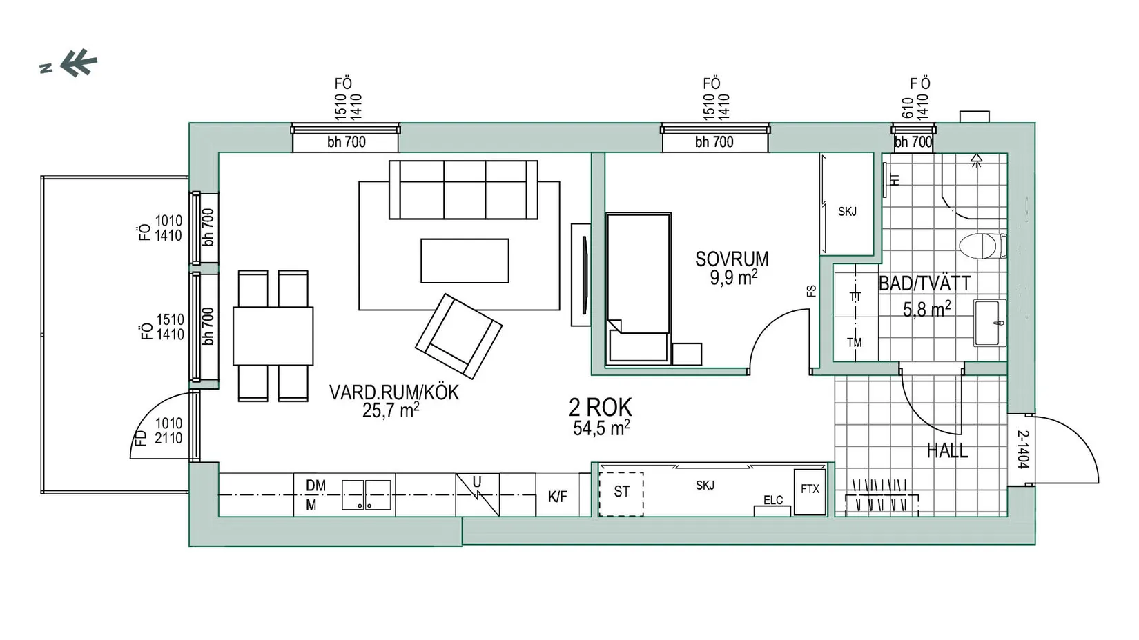 Bostadsrätt, Trombonvägen 15, Tröinge Ängar, Falkenberg