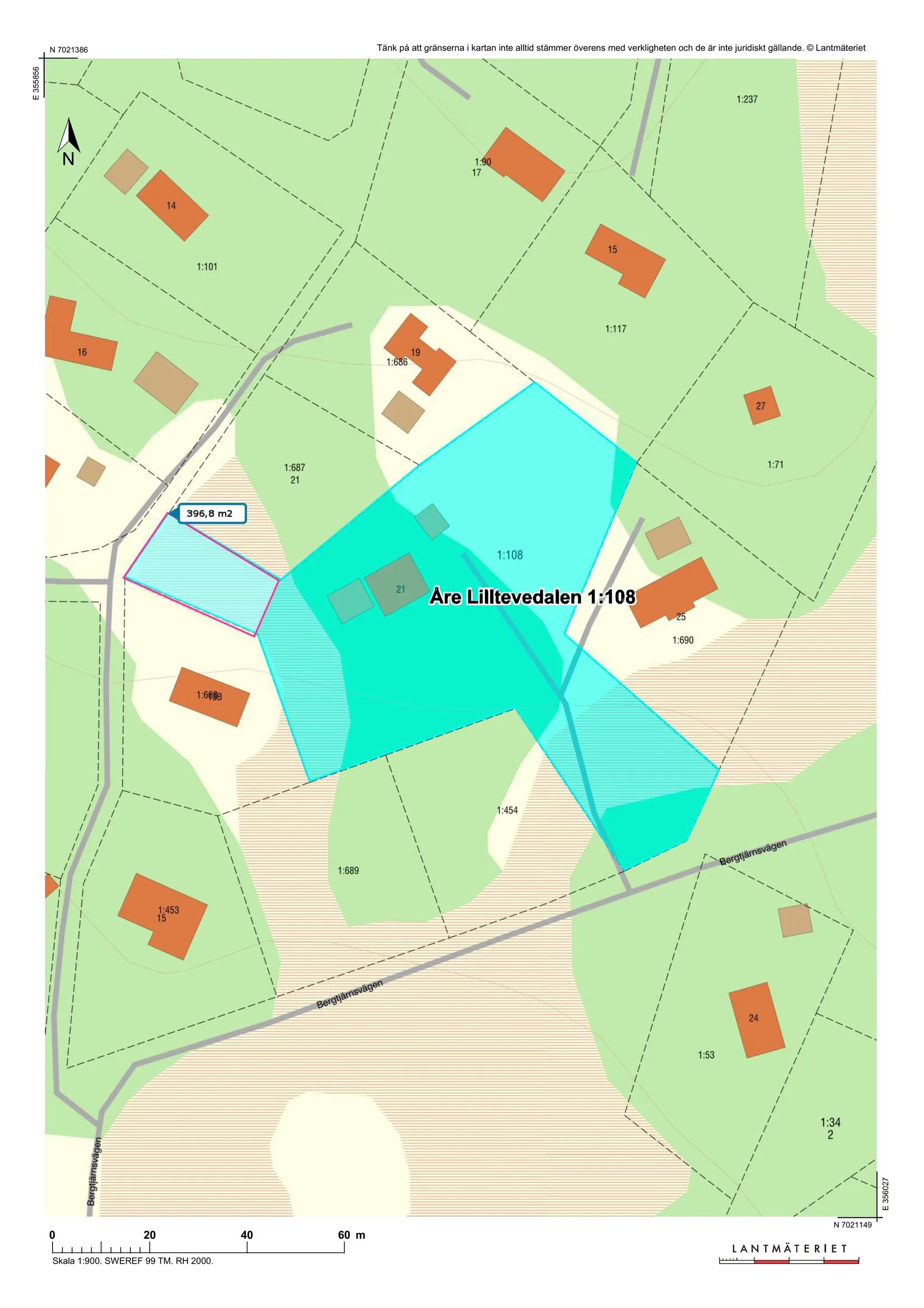 Fritidshus, Bergtjärnsvägen 21, Visjövalen/Storlien, Åre