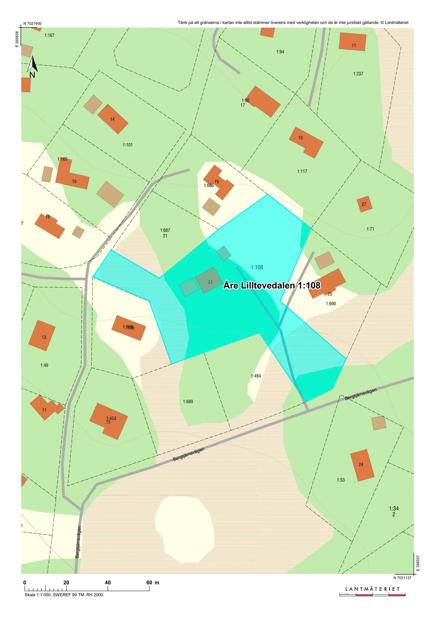 Fritidshus, Bergtjärnsvägen 21, Visjövalen/Storlien, Åre
