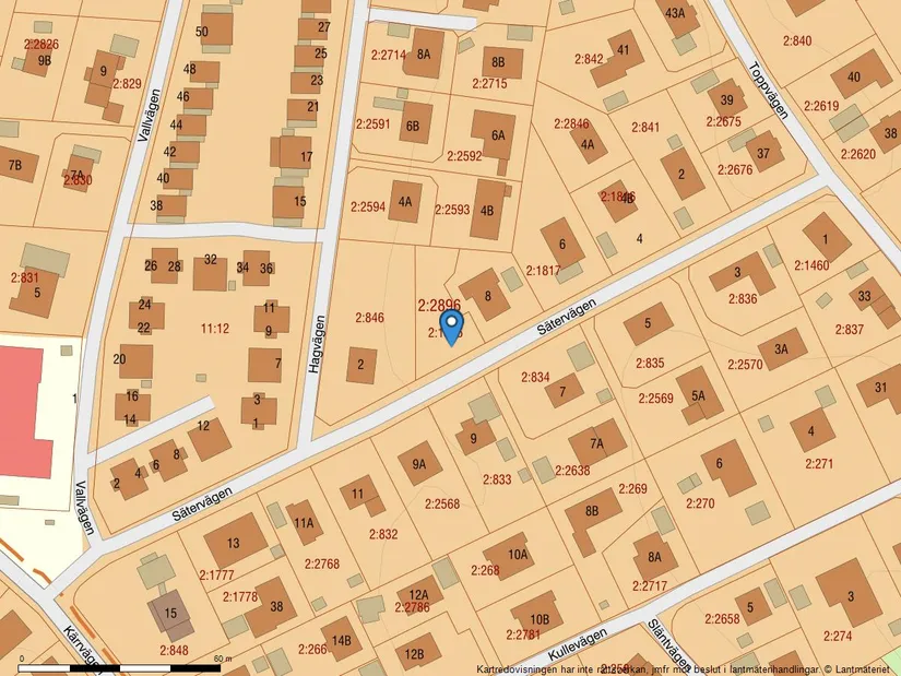 Tomt, Sätervägen 8, Västra Jakobsberg, Järfälla