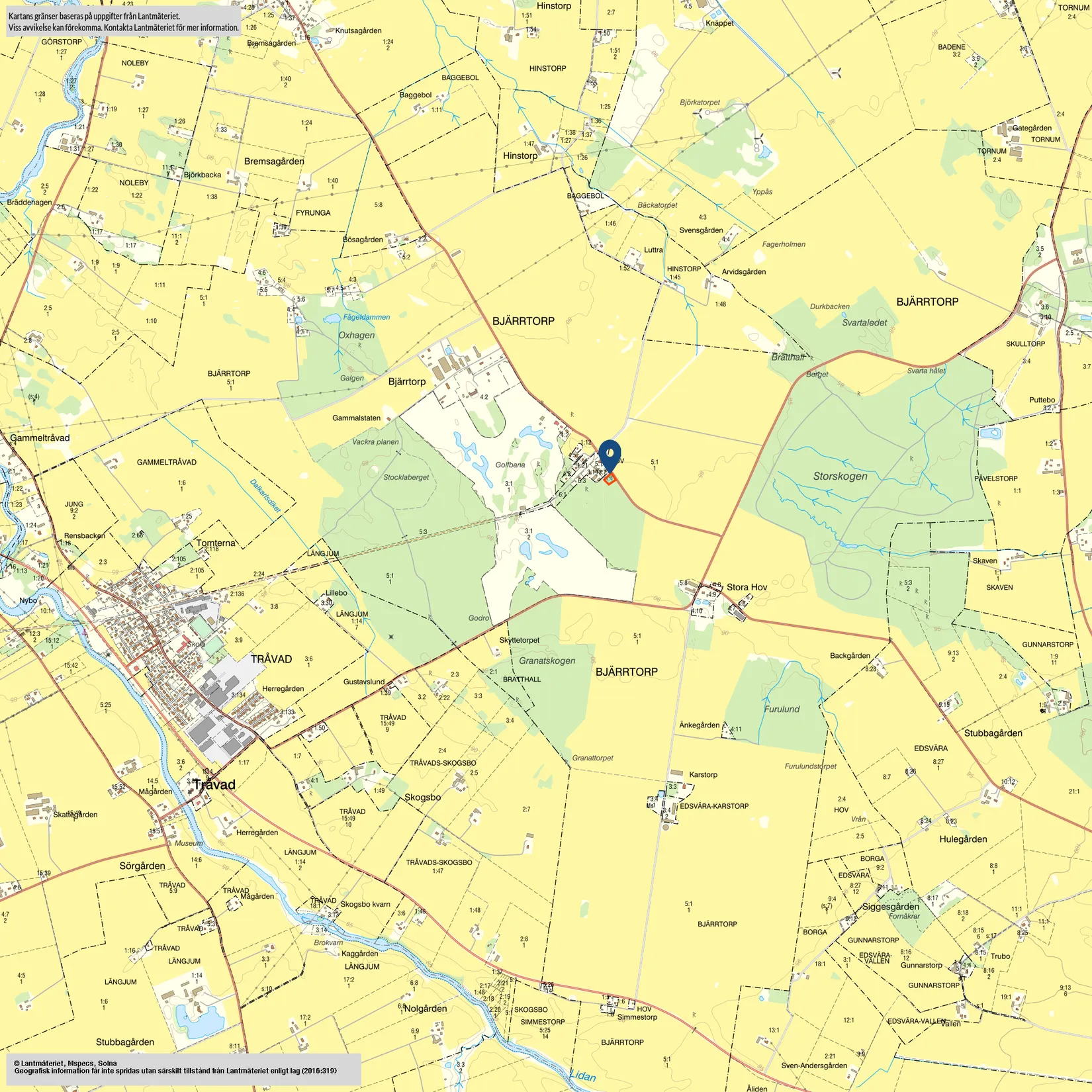 Villa, Stora Hov Annehof 1, Bjertorp, Vara